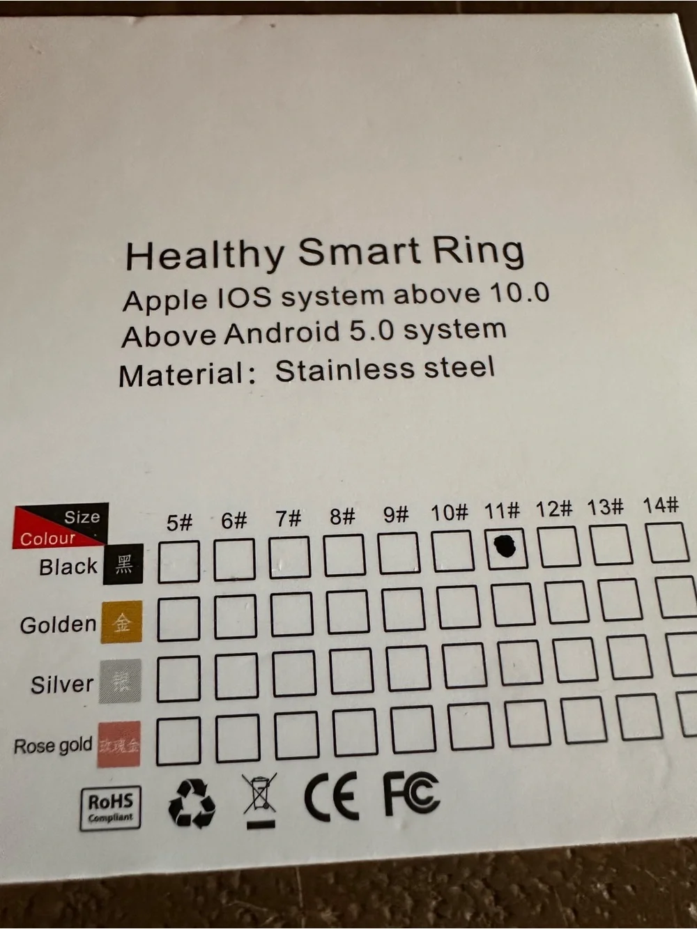 Oura Smart Ring Health Tracker - Black